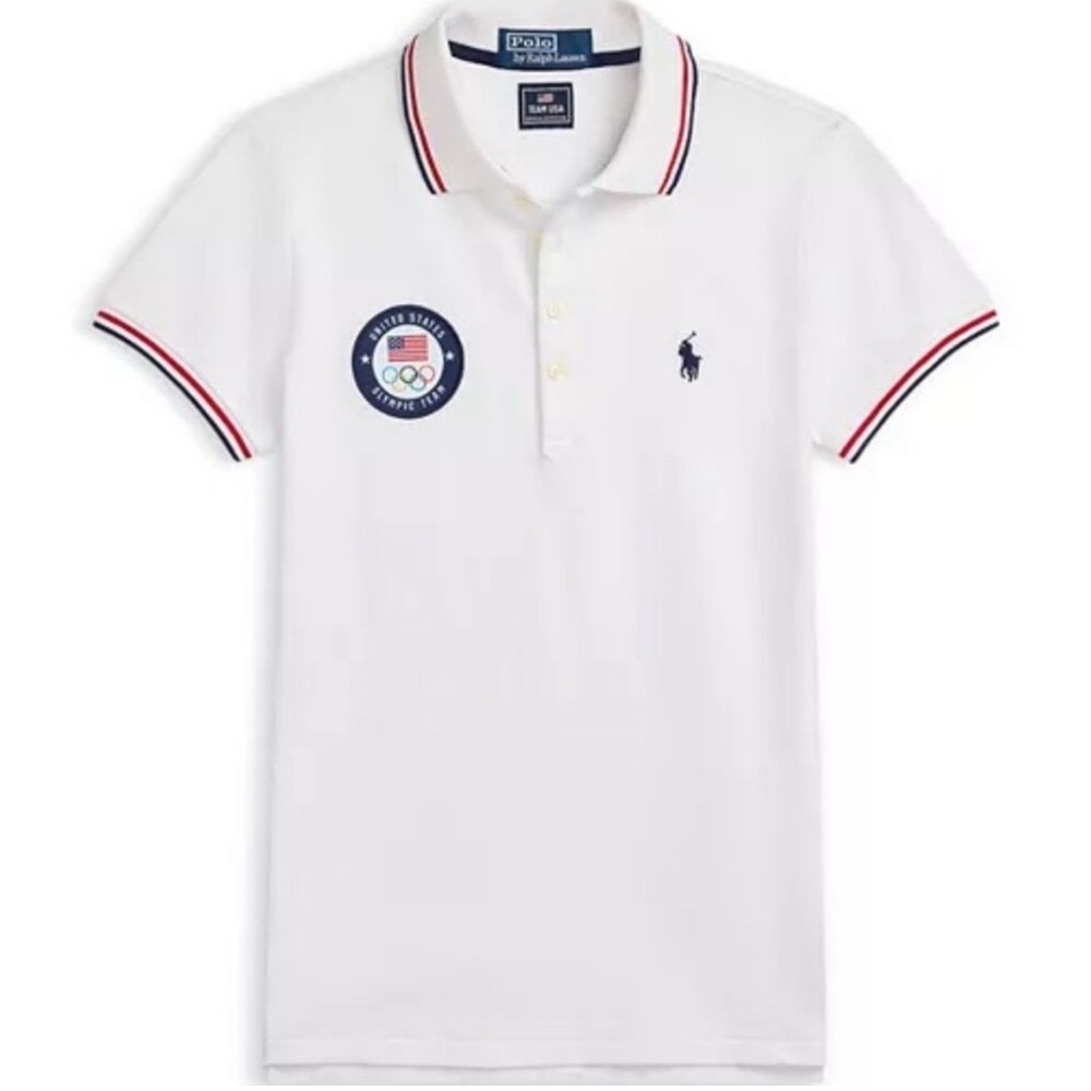 NY Closet Sale! Polo Ralph Lauren Official Olympic Team USA Mesh Polo Shirt